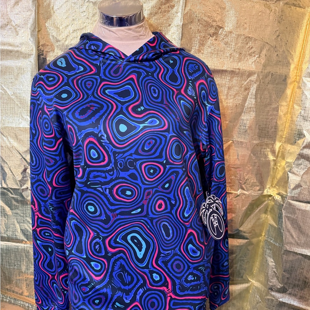 Psychedelic Patterned Hoodie - image 1